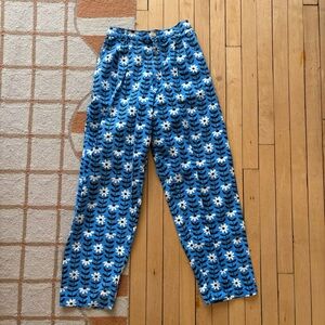 Blue floral Big Bud Press trousers in XS
